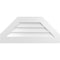 Ekena Millwork Octagonal Top Surface Mount PVC Gable Vent w/ 3-1/2"W x 1"P Standard Frame, 36"W x 16"H GVPOT36X1601SN - alternate 1